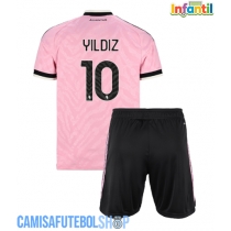 Camisa de time de futebol Juventus Kenan Yildiz #10 Replicas 2º Equipamento Infantil 2026-27 Manga Curta (+ Calças curtas)